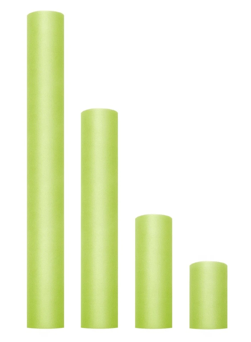 Lime Groene Tule Rol 15cm 9m - Image 3