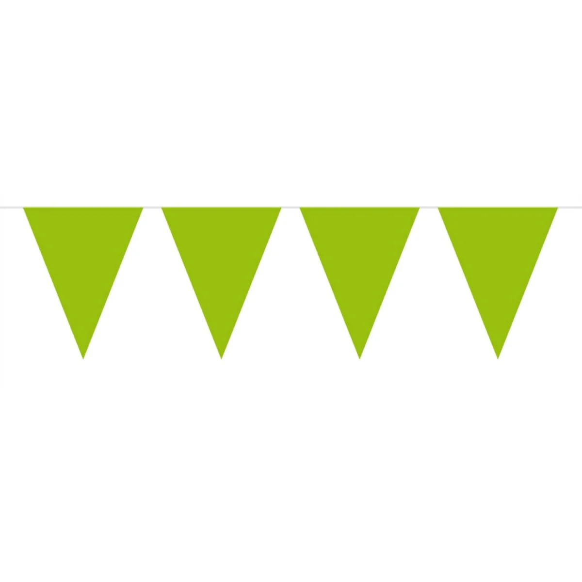 Lime Groene Vlaggenlijn XL - 10 meter