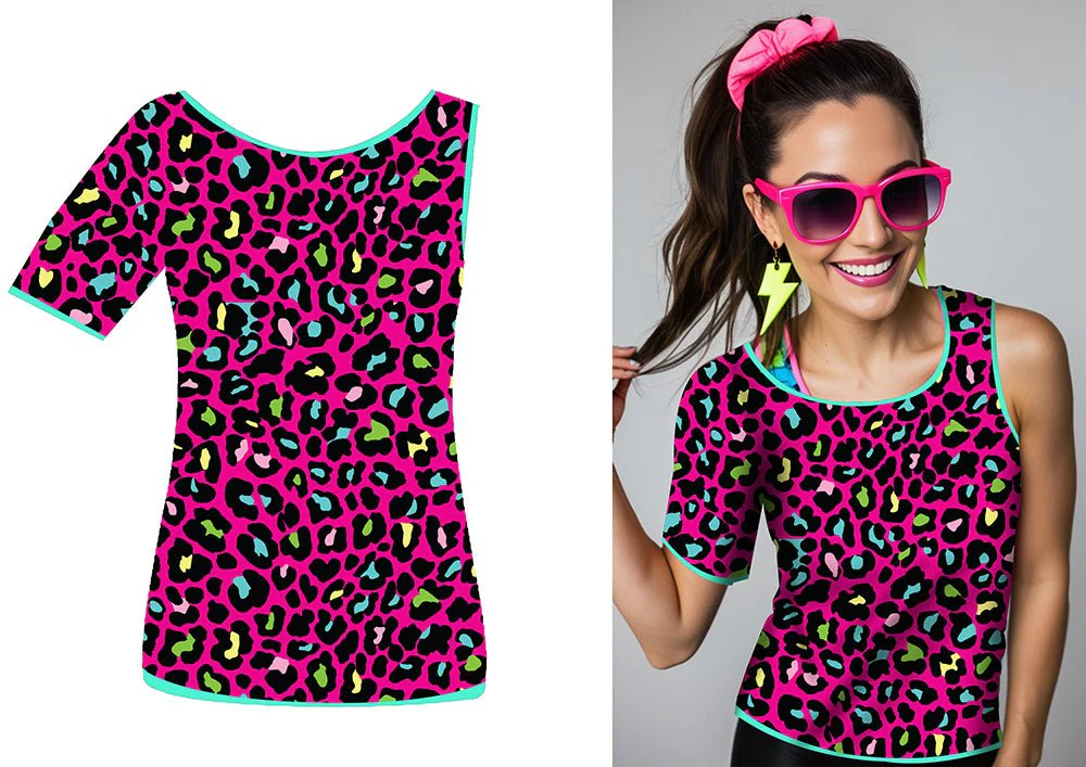 Luipaard Shirt Gekleurd Dames
