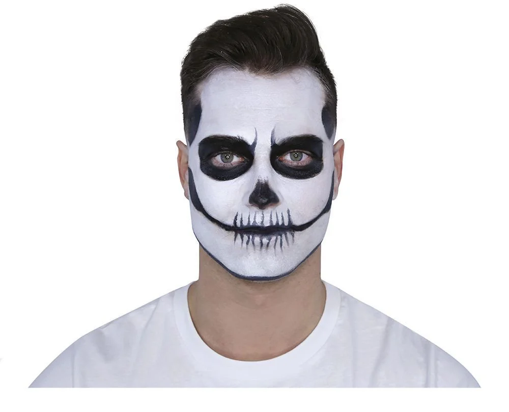 Make-Up Set Day Of The Dead Zwart Rood 8 delig - Image 3