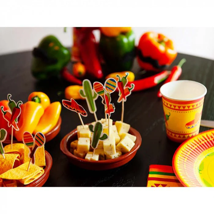 Mexicaanse Cocktailprikker Fiesta 9cm 12st - Image 3