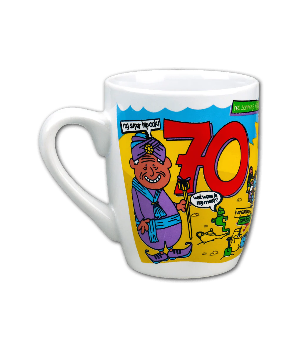 Mok 70 Jaar 12cm - Image 3