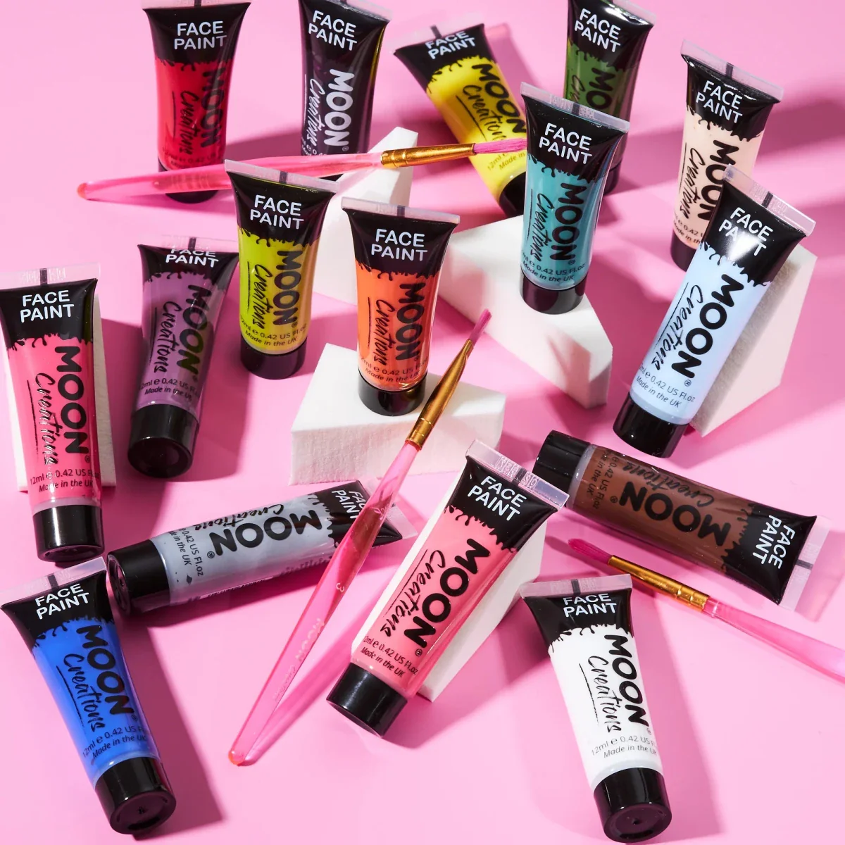 Moon Creations Face Paint Bright Pink 12ml - Image 3