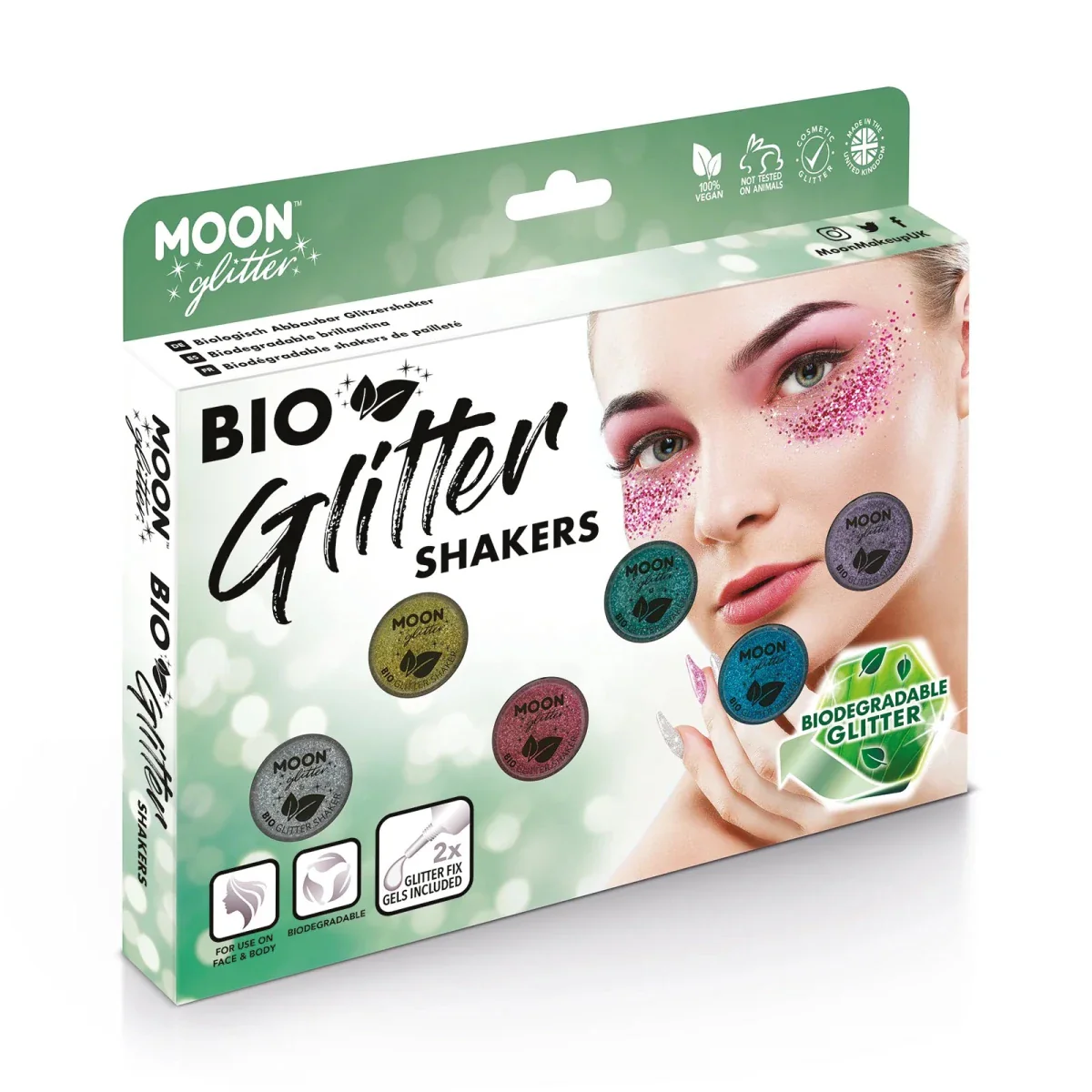 Moon Glitter Bio Glitter Shakers Turquoise 5g - Image 5