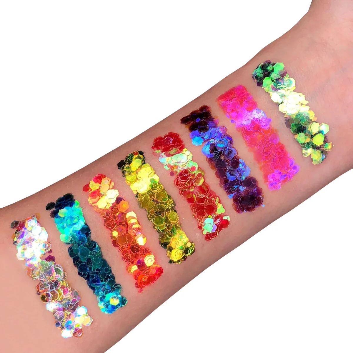 Moon Glitter Iridescent Chunky Glitter Gel Blue 12ml - Image 3