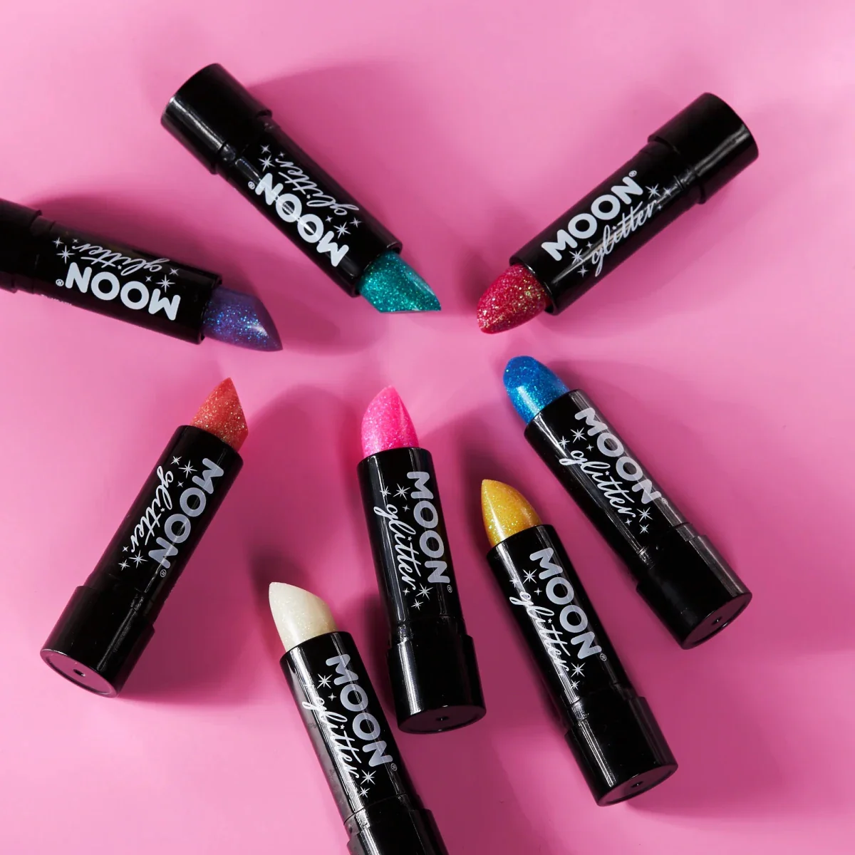 Moon Glitter Iridescent Glitter Lipstick Orange 4.2g - Image 3
