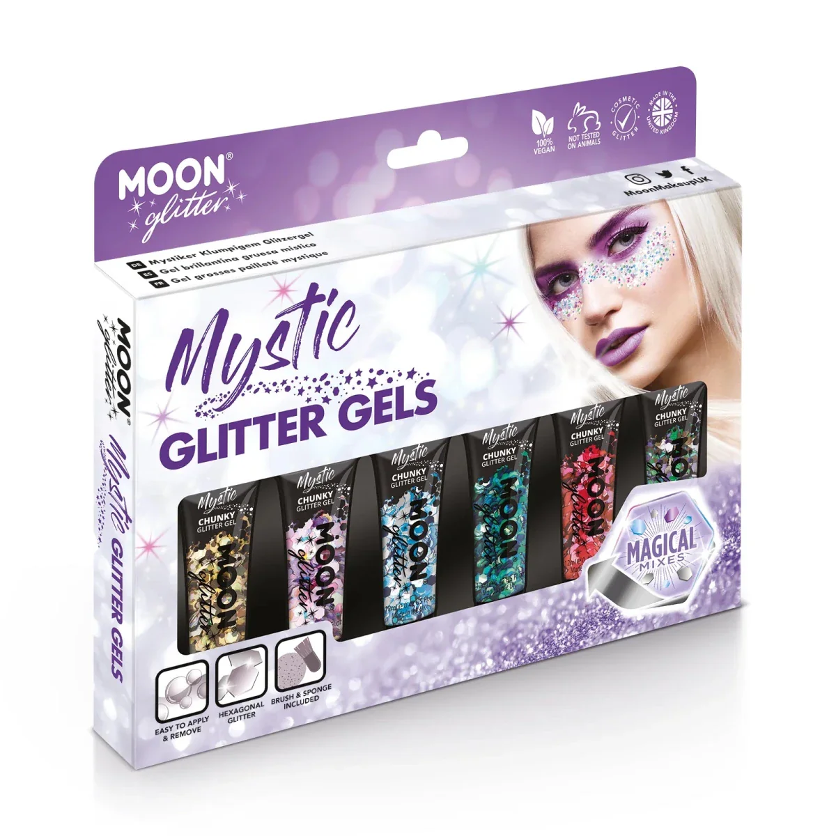 Moon Glitter Mystic Chunky Glitter Gel Fairytale 12ml - Image 2