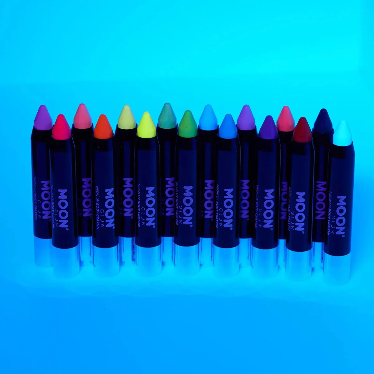 Moon Glow Intense Neon UV Body Crayons Intense Purple 3.2g - Image 2