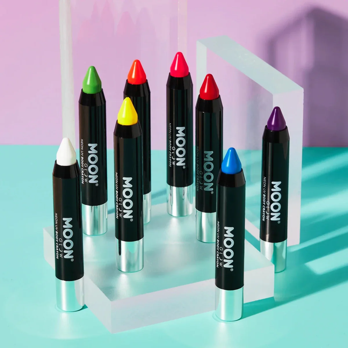 Moon Glow Intense Neon UV Body Crayons Intense Purple 3.2g - Image 4