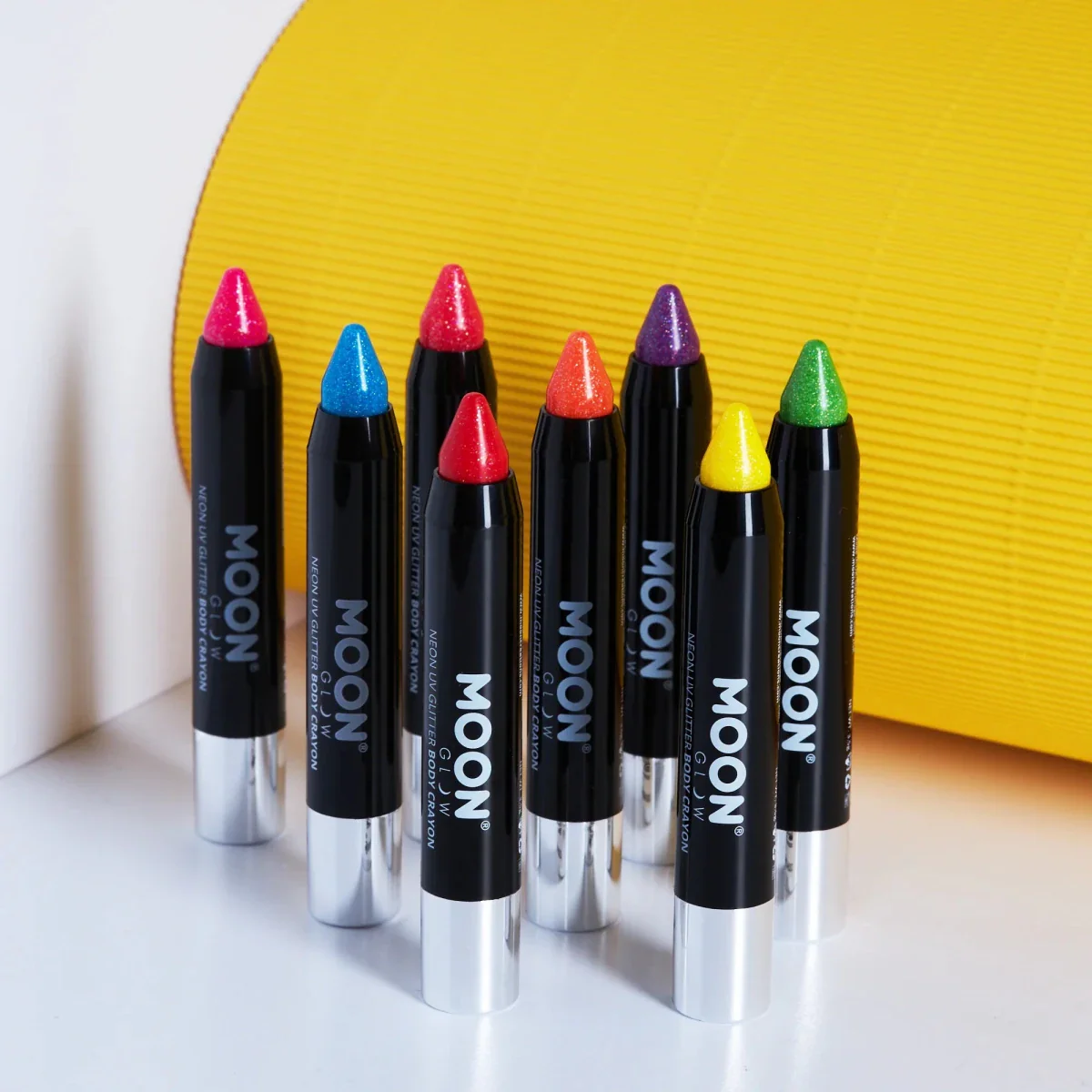 Moon Glow Neon UV Glitter Body Crayons Blue 3.2g - Image 2