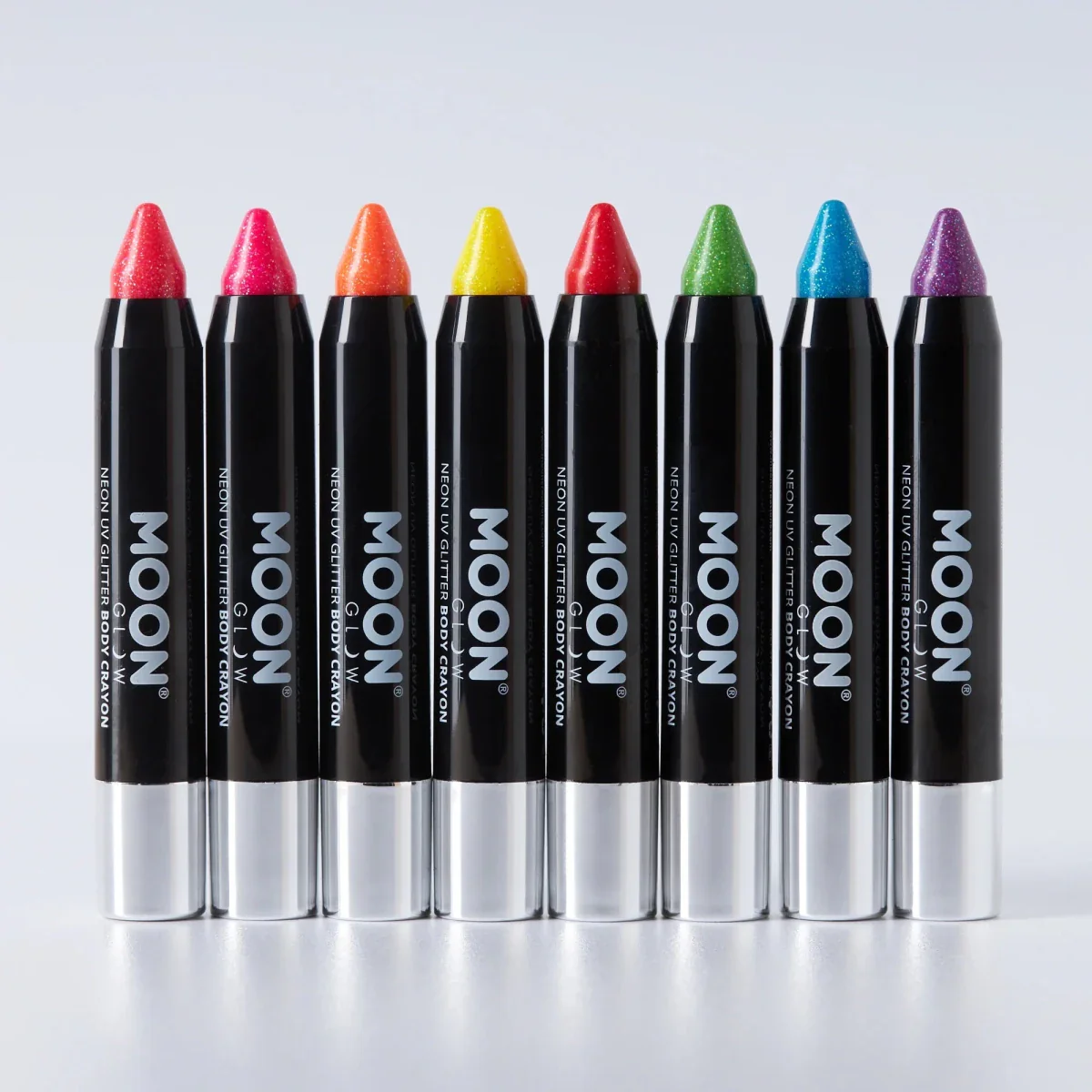 Moon Glow Neon UV Glitter Body Crayons Orange 3.2g - Image 2
