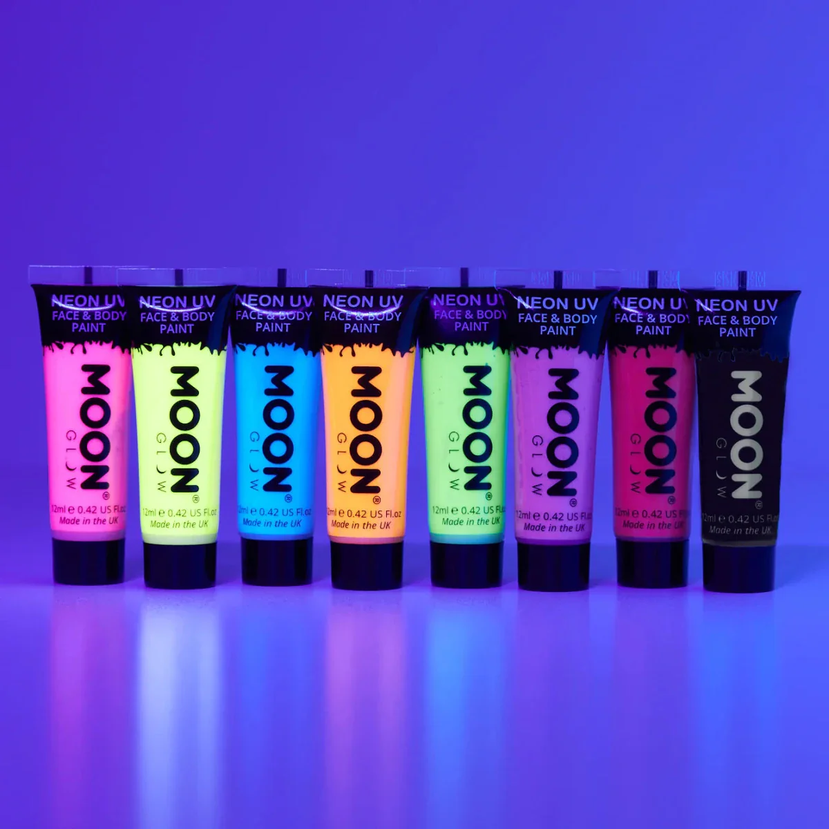 Moon Glow Pastel Neon UV Face Paint Pastel Blue 12ml - Image 2