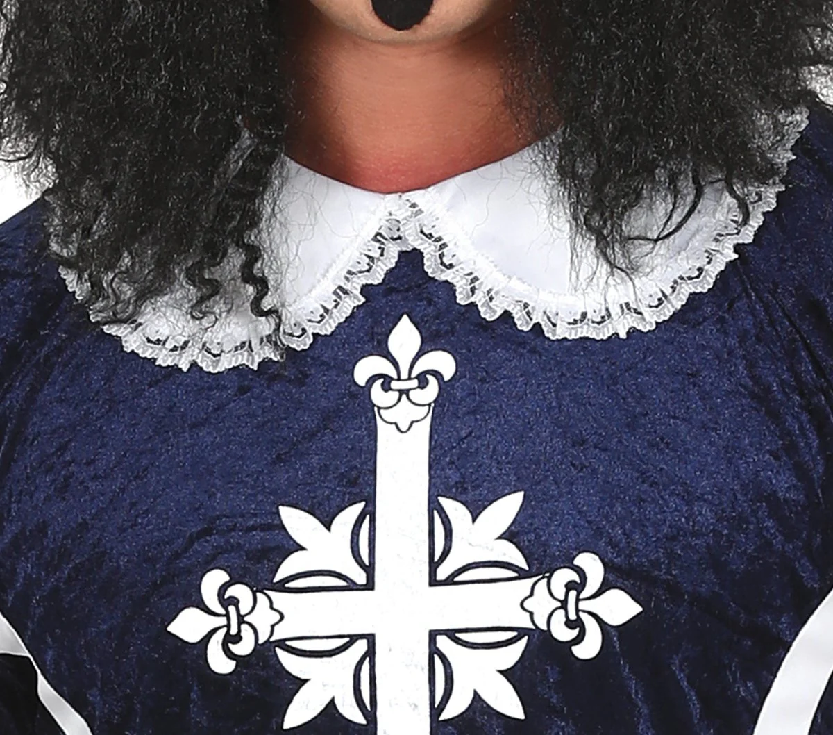 Musketier Kostuum Heren Blauw - Image 6