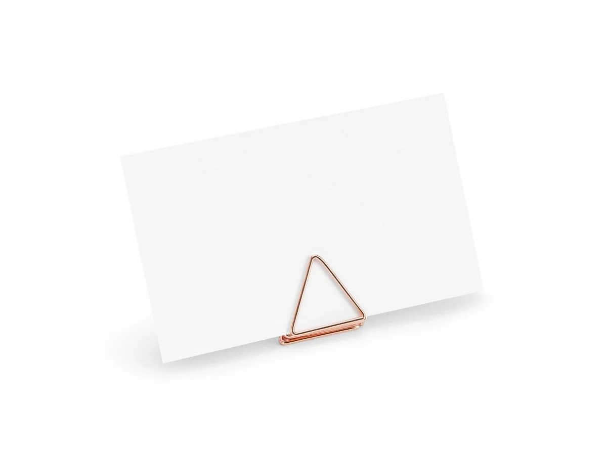 Naamkaarthouders Triangle Rose Goud 2,3cm 10st - Image 2