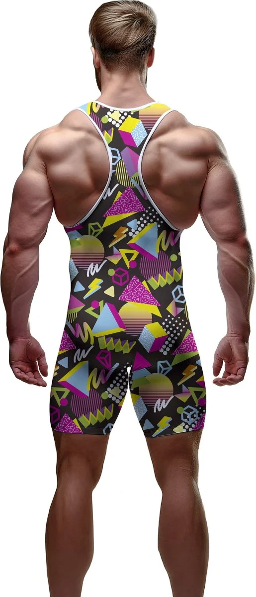 Neon 80S Jumpsuit Heren - Image 4