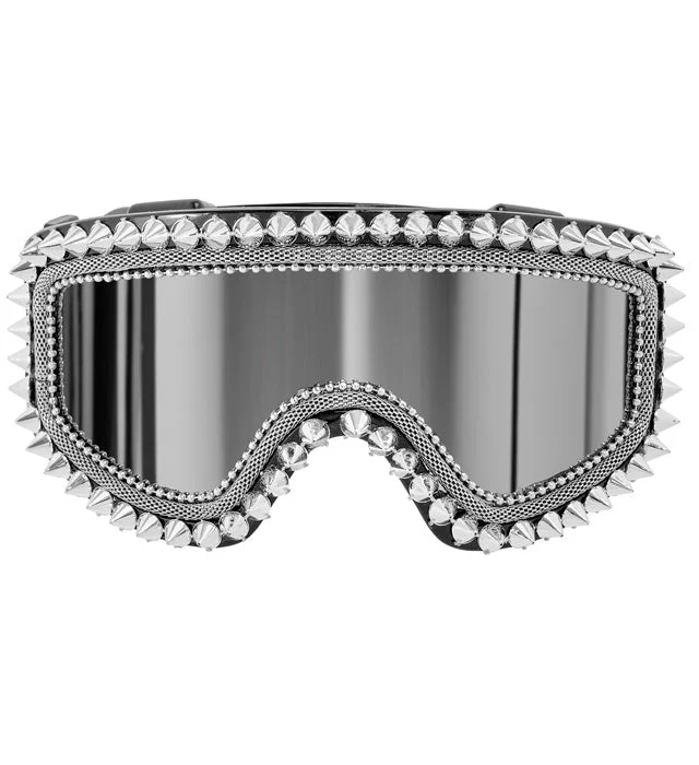 Neon 80S Skibril Zilver - Image 4