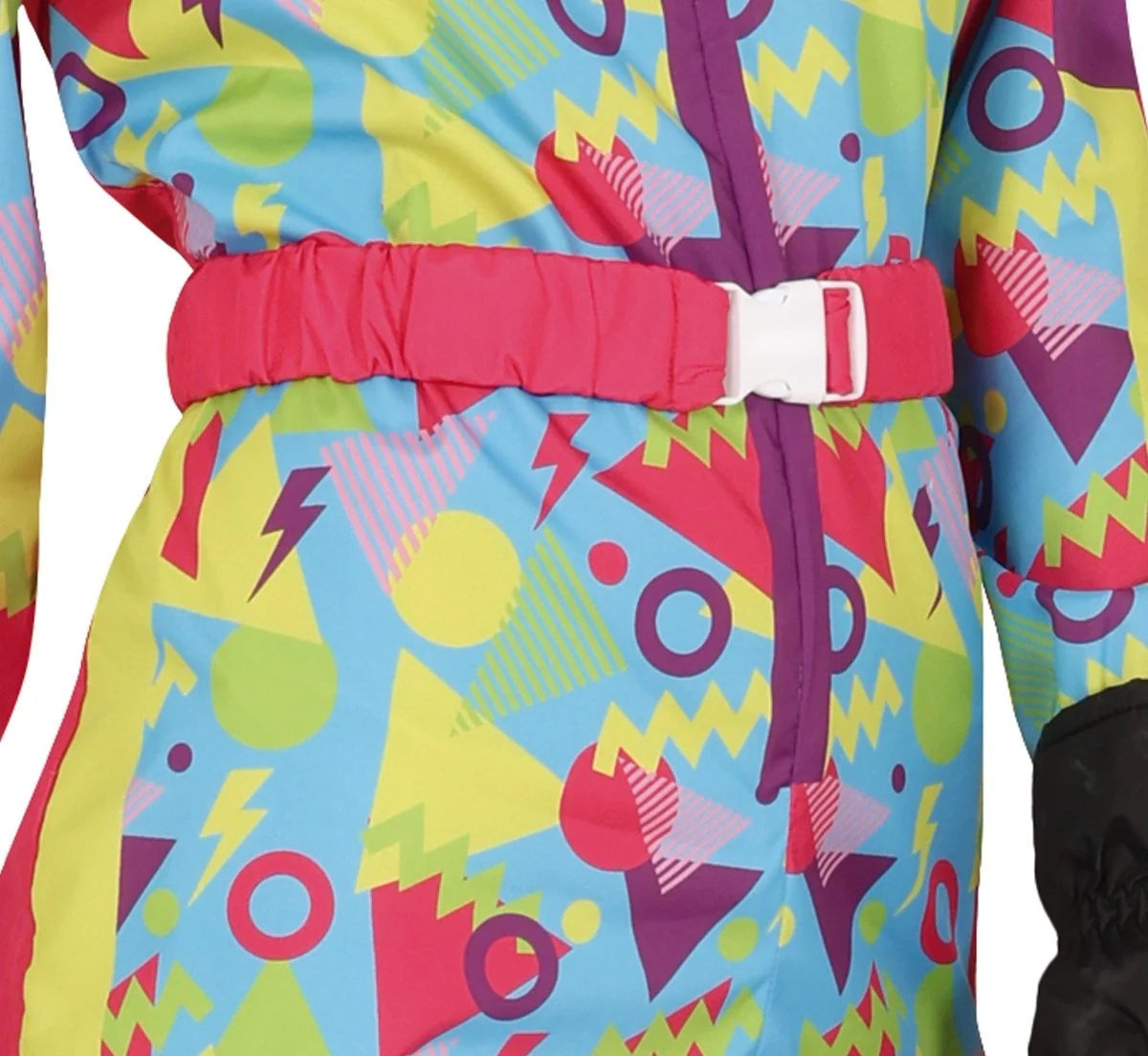 Neon 80S Skipak Blauw Geel Dames - Image 4
