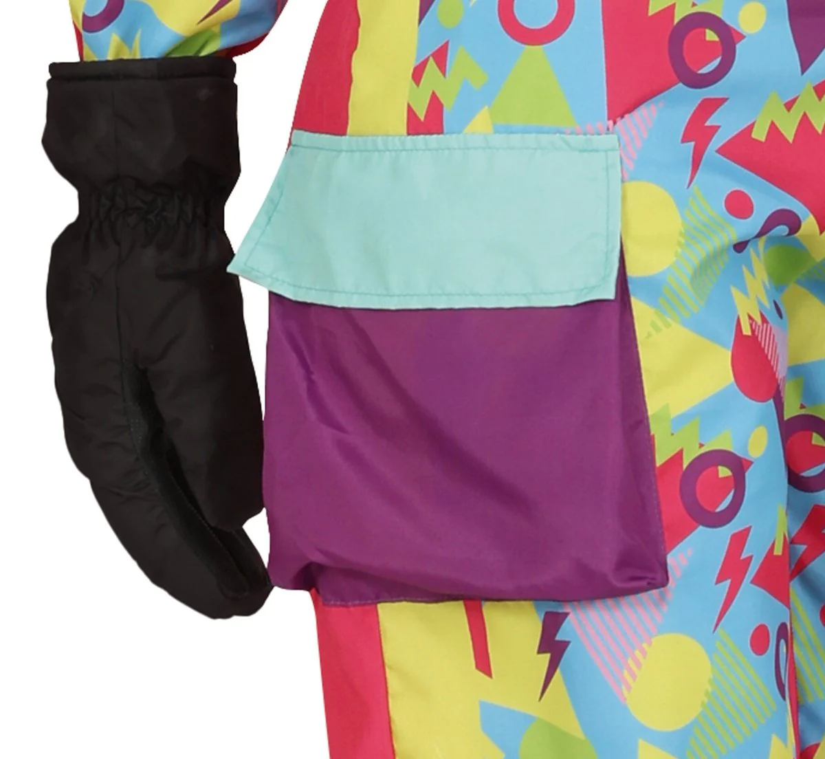 Neon 80S Skipak Blauw Geel Dames - Image 5