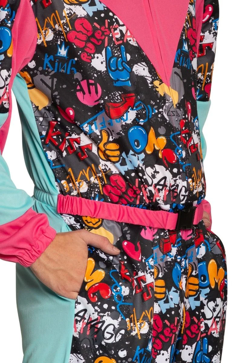Neon 80S Skipak Gekleurd Funky Met Bril - Image 5