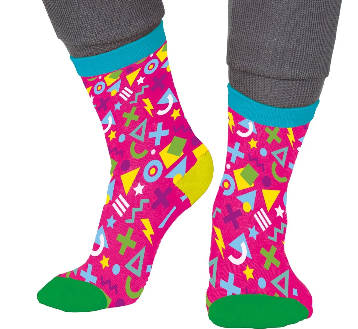 Neon 80S Sokken Roze - Image 2