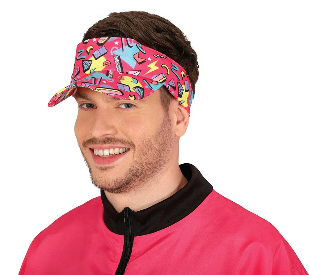Neon 80S Zonneklep Roze