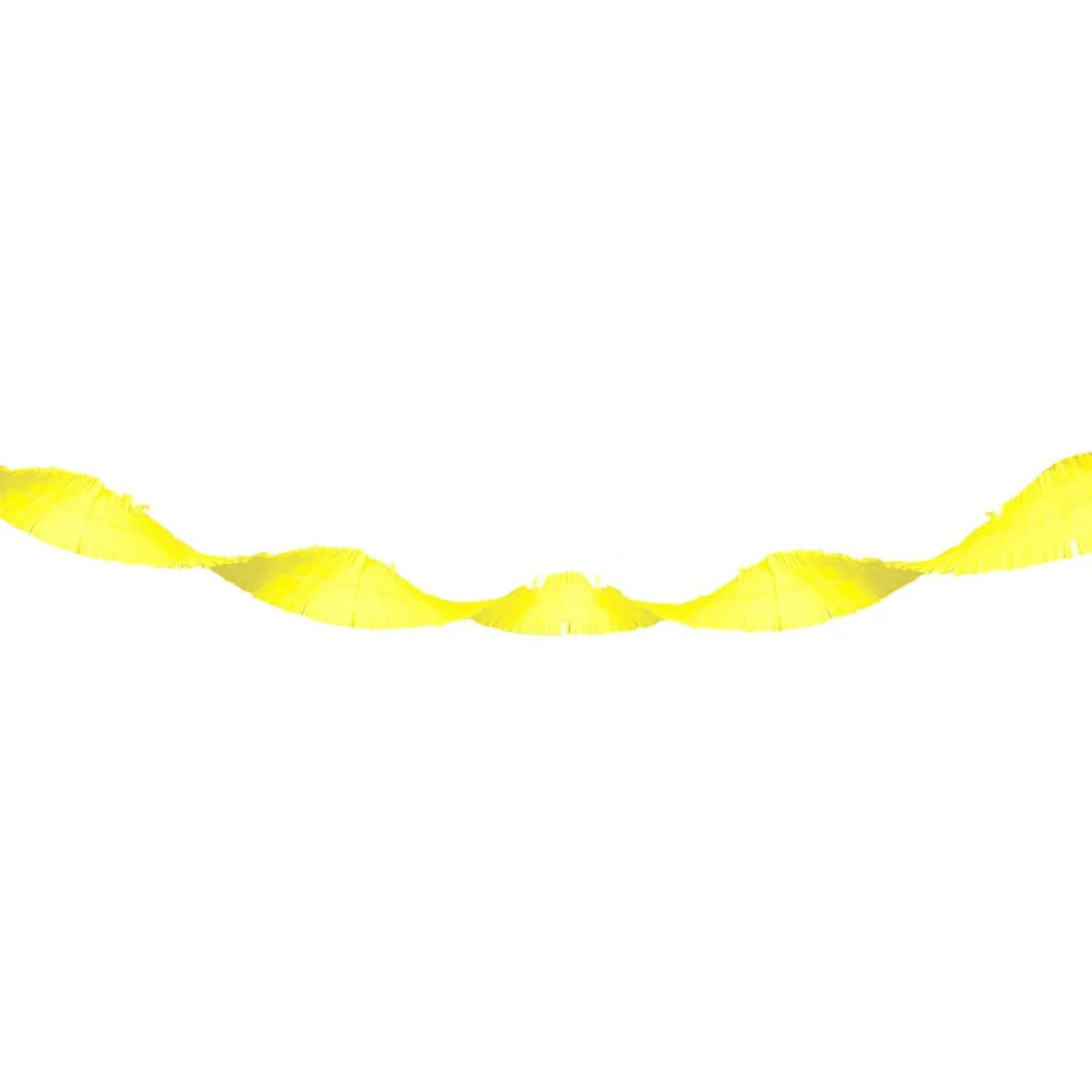 Neon geel Crepe Papier Slinger - 18 meter