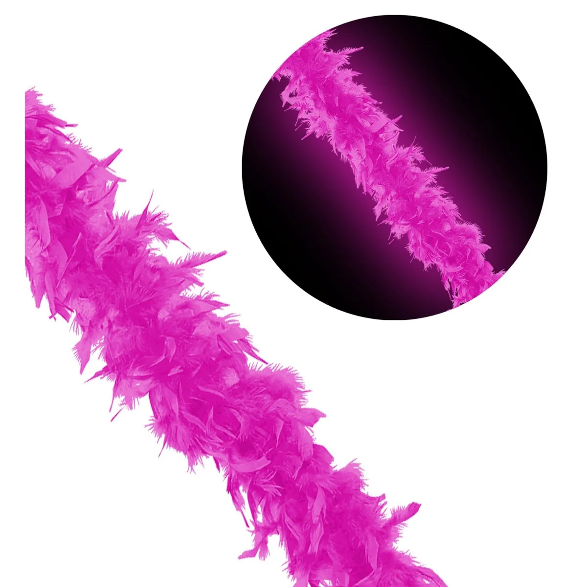 Neon Roze Boa 1,8m - Image 2