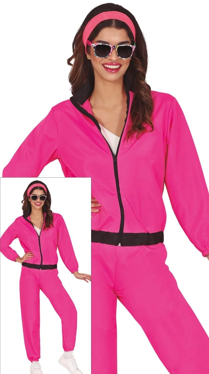 Neon Roze Trainingspak Fout Dames 2 delig - Image 4