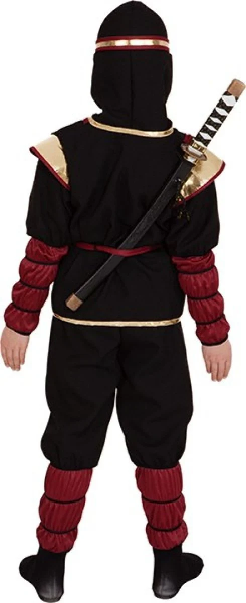 Ninja Kostuum – Rood/Goud/Zwart - Image 3