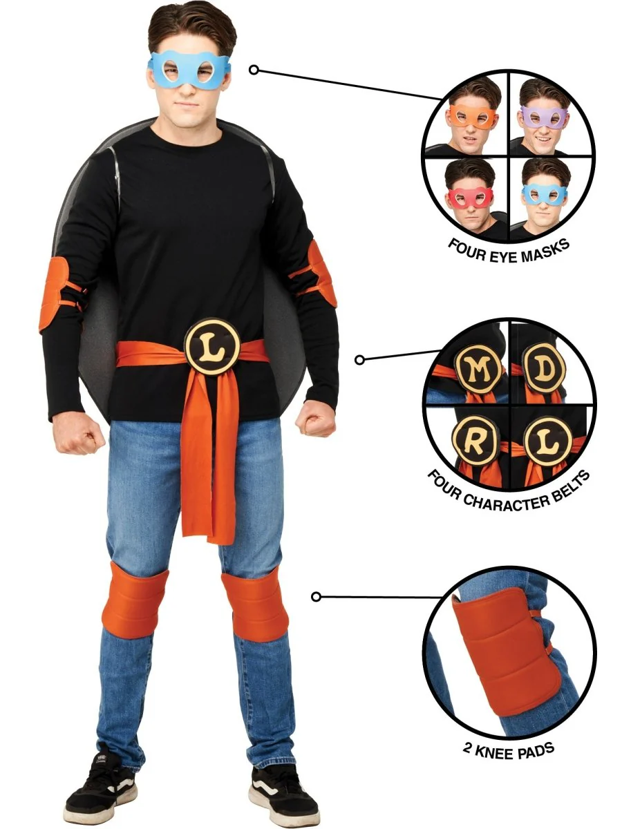 Ninja Turtle Verkleedset Heren 13 delig - Image 4