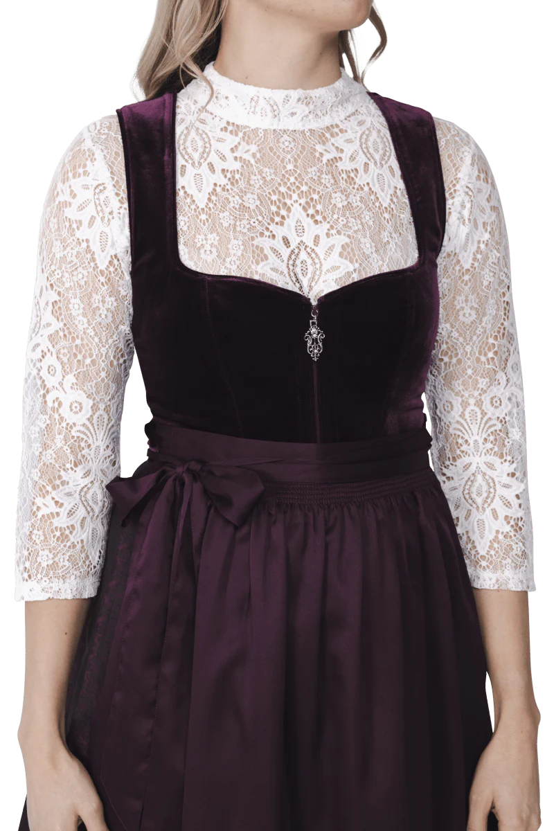Oktoberfest Blouse Wit Dames Kant - Image 5