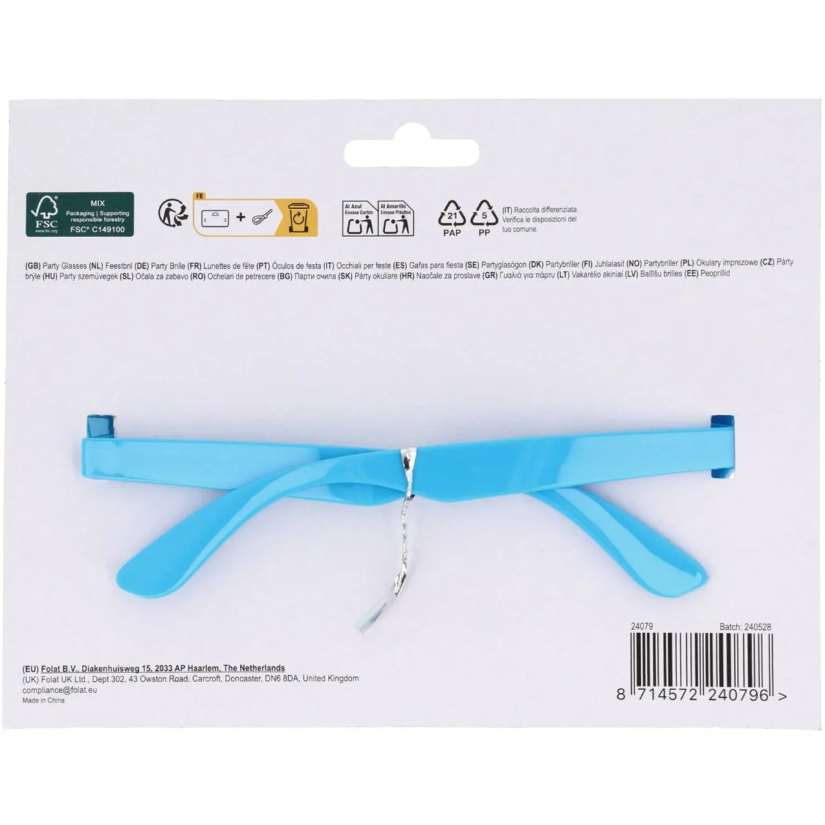 Oktoberfest Bril Blauw Bierzahler 14,5cm - Image 3