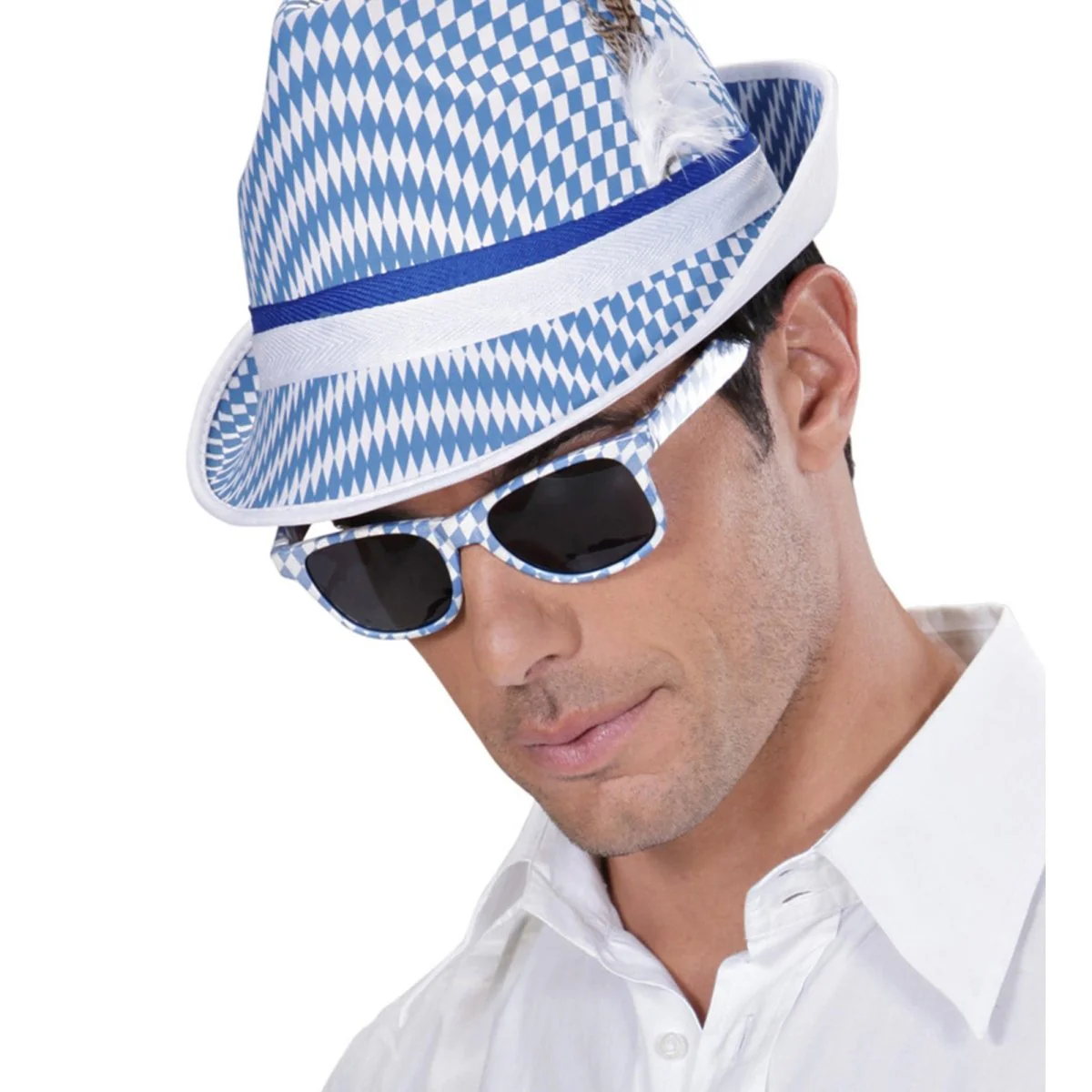 Oktoberfest Bril Blauw Wit - Image 4