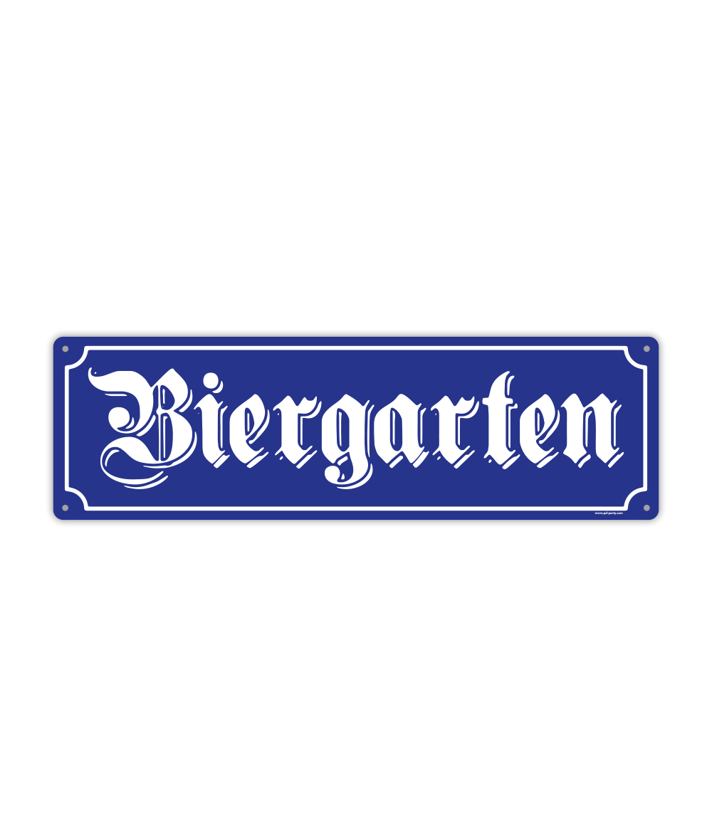 Oktoberfest Deurbord Biergarten 48cm