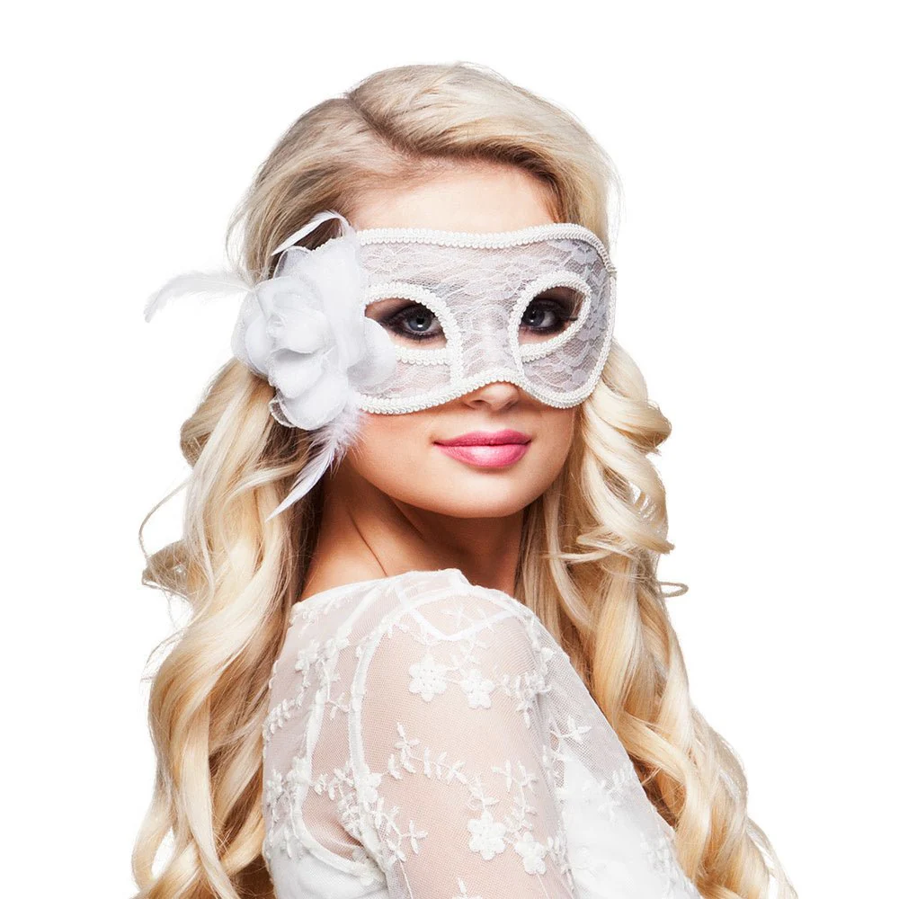 Oogmasker Kant Wit