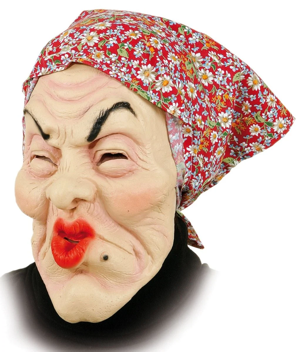 Oude vrouw Masker