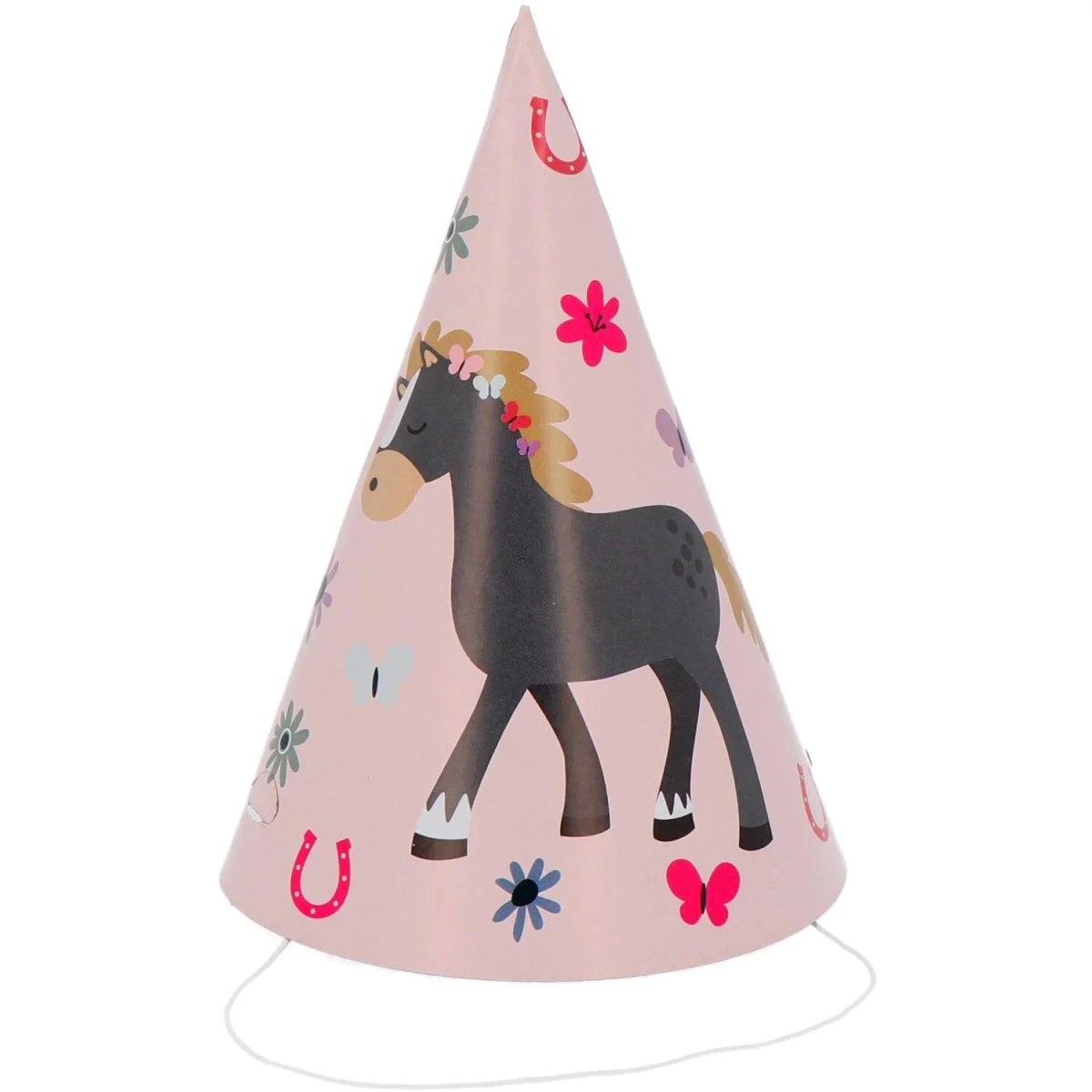 Paard Feesthoedjes 16cm 6st - Image 2