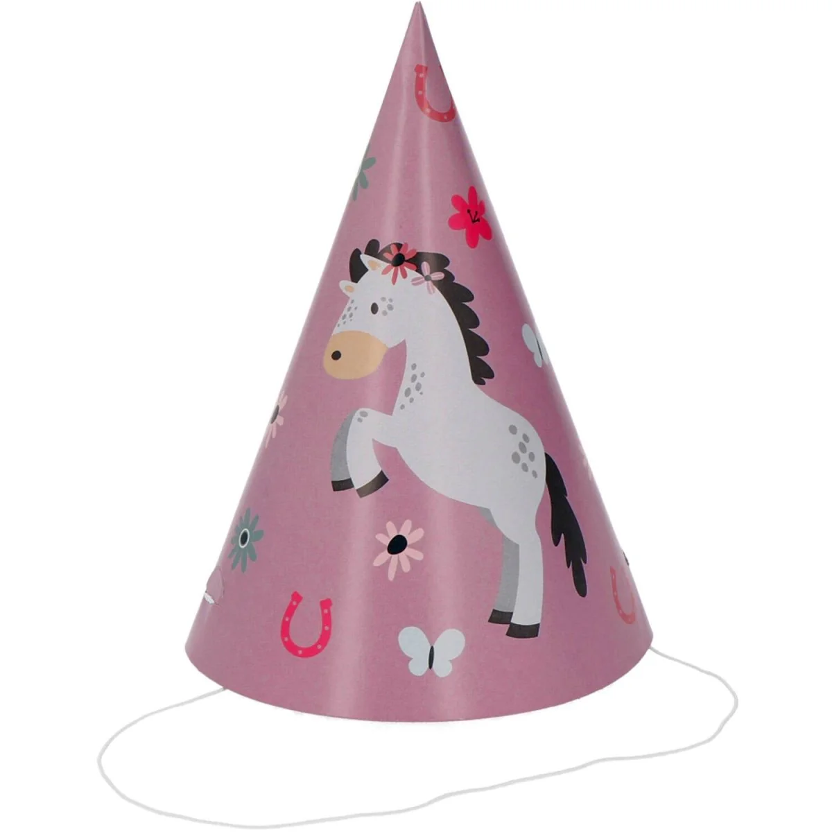 Paard Feesthoedjes 16cm 6st - Image 3