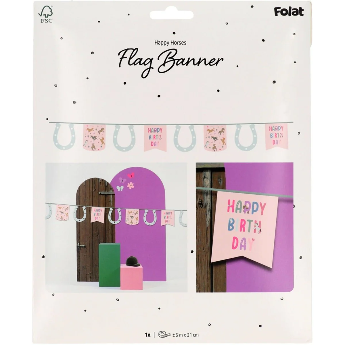 Paard Slinger Happy Birthday 6m - Image 3