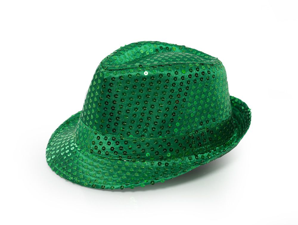 Pailletten Hoedje Groen met Licht incl Batterijen - Image 4