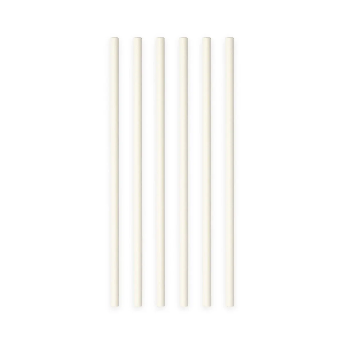 Papieren Witte Rietjes 19,7cm 20st - Image 3