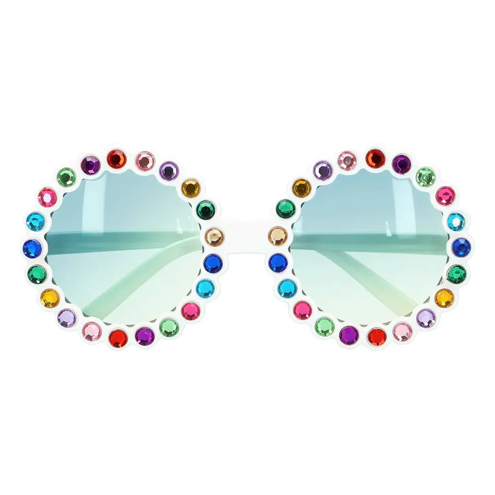 Party Bril Regenboog Glitters Rond - Image 2