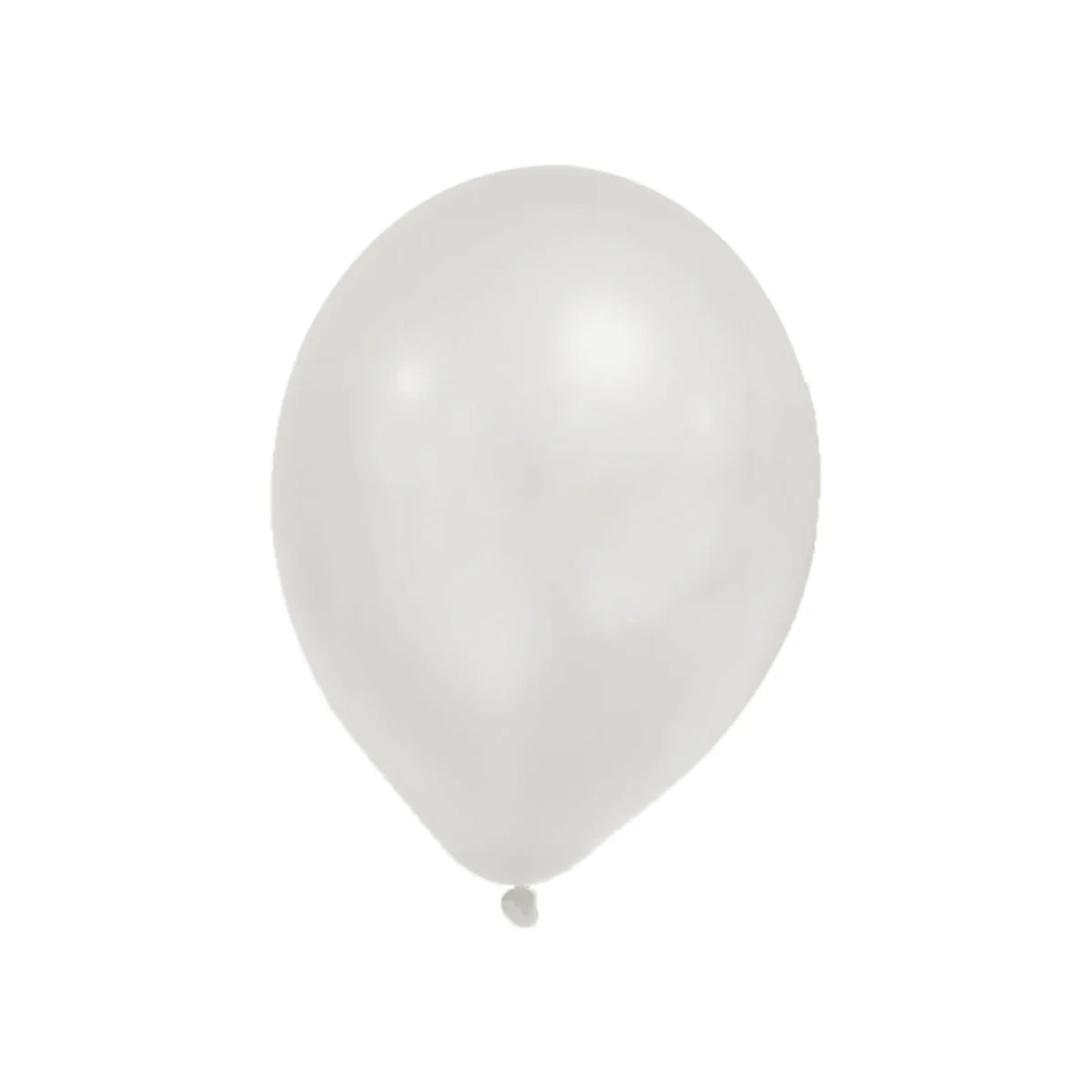 Party Ballonnen Metallic Pastel Wit 8st