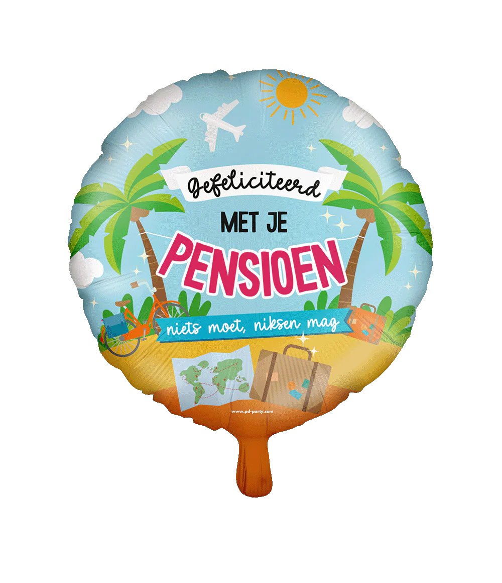 Pensioen Helium Ballon Leeg 46cm