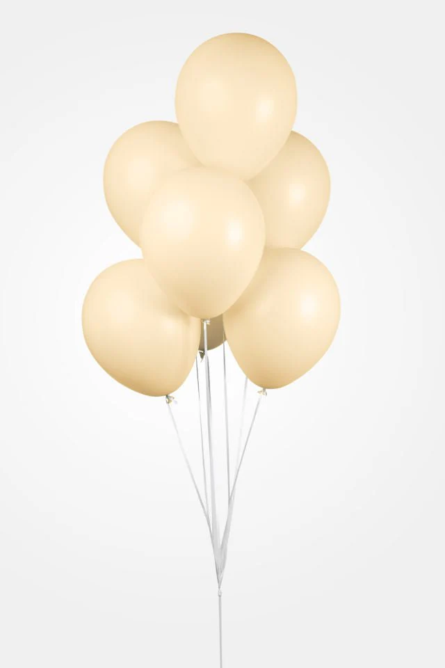 Perzikkleur Ballonnen Pastel Macaron 30cm 10st - Image 2