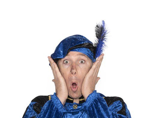 Pieten Baret Zwart Blauw