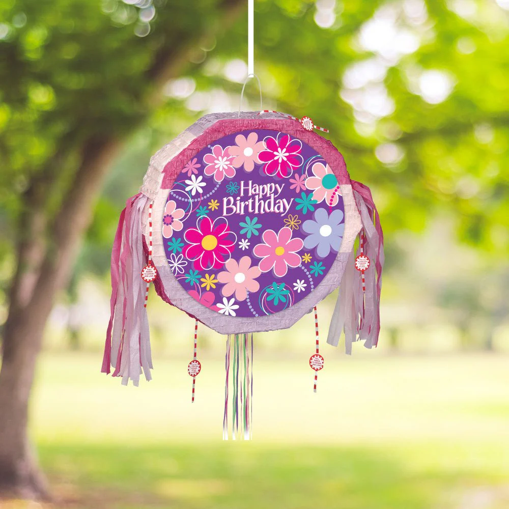 Pinata Bloemen Happy Birthday - Image 2