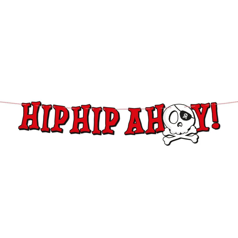 Piraat Letterslinger Hip Hip Ahoy 2m