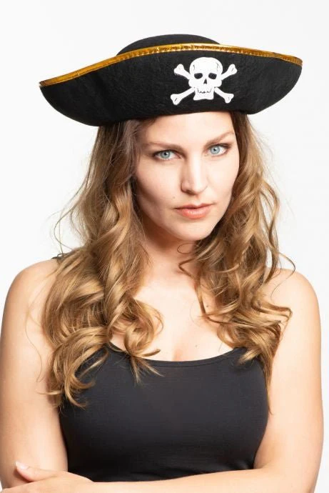 Piratenhoed Goud Zwart - Image 2
