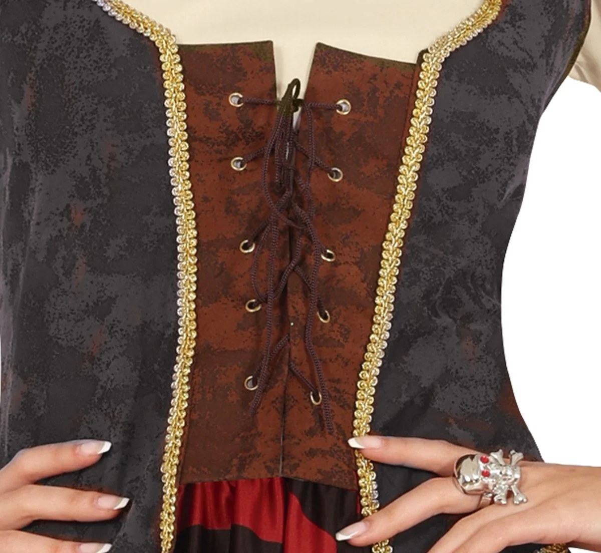 Piratenpak Rood Bruin Dames - Image 3